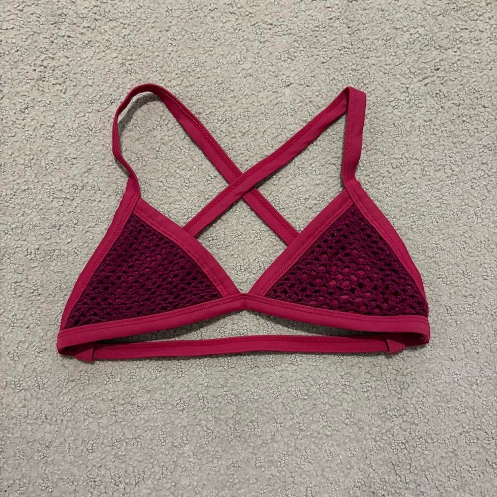 Women's Red Bikini Top